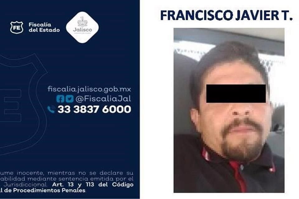 La Fiscalía de Jalisco informó que se vinculó a proceso a Francisco Javier T. por su posible participación en la desaparición de Itziry, por lo que fue enviado a un año de prisión preventiva.