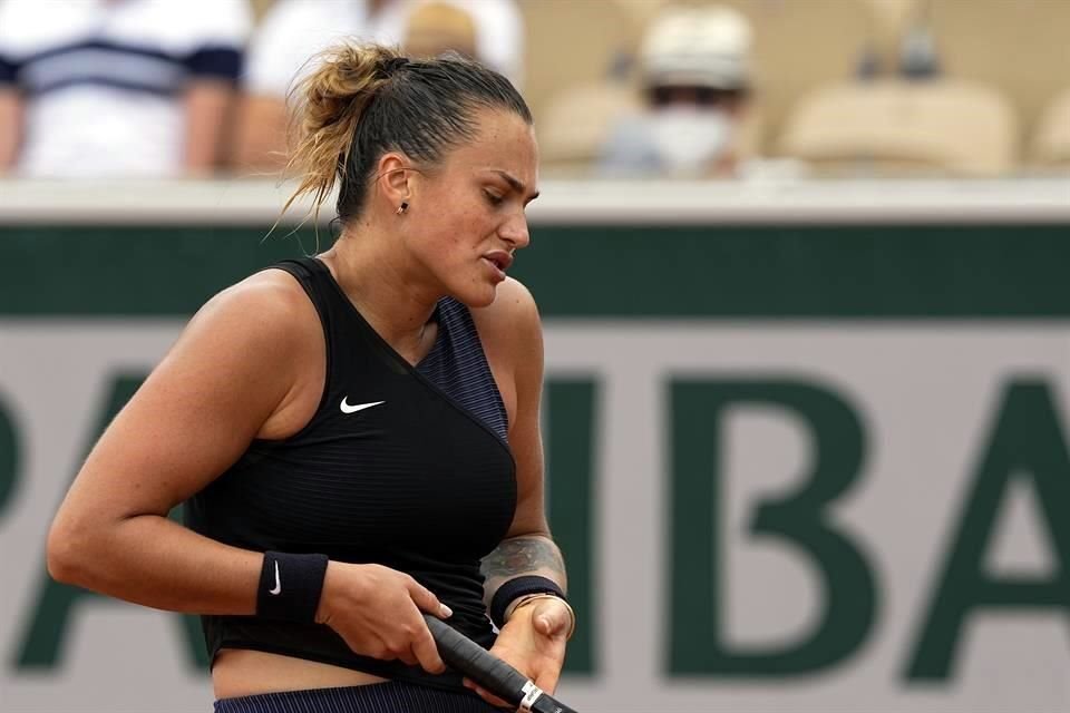 Aryna Sabalenka quedó eliminada.