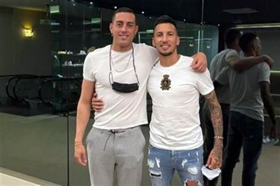 Funes Mori compartió esta imagen con su ex compañero.