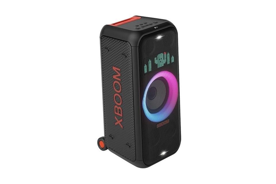 Ofrece una potencia de 250 W y un gran woofer de 8 pulgadas desde un formato portable.