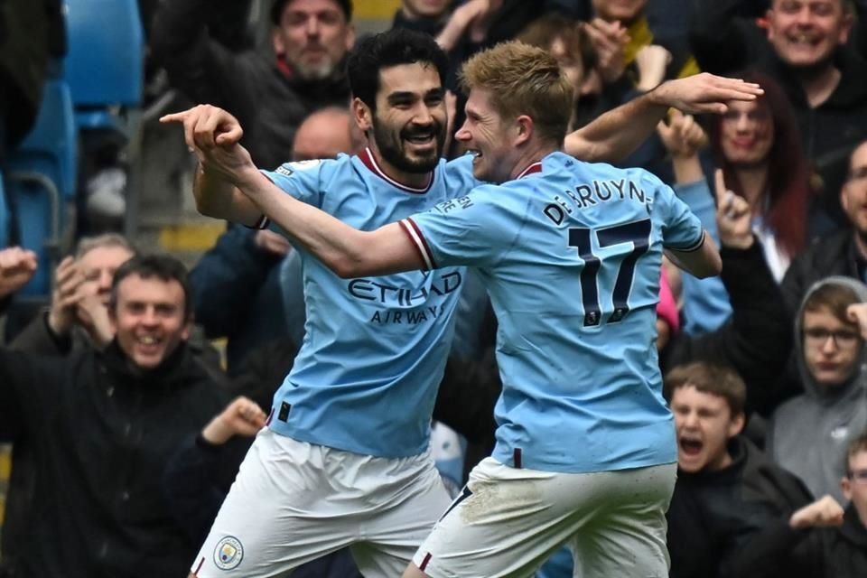 Ilkay Gundogan y Kevin De Bruyne colaboraron con un gol cada uno.