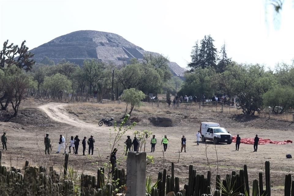 Los restos del globo fueron hallados en el ejido de Oxtoyahualco, en la Colonia San Lorenzo Tlalmimilolpan.