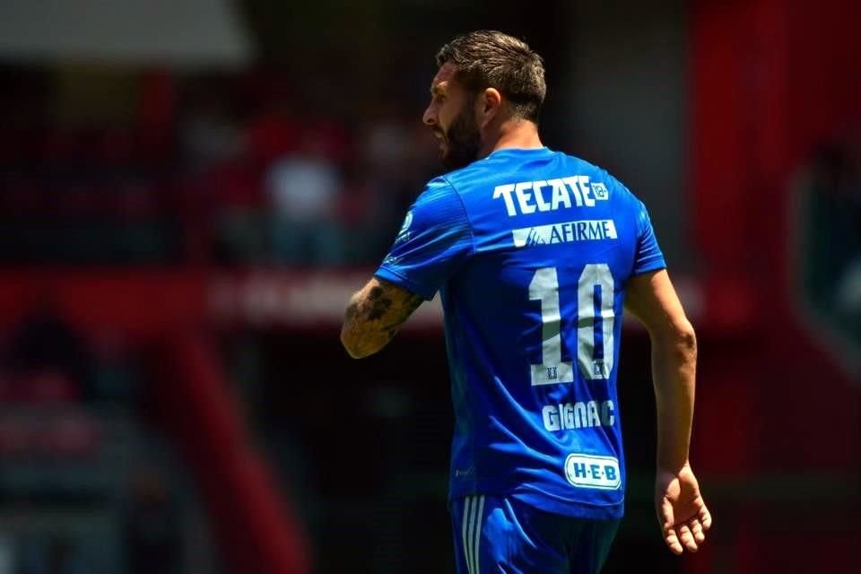 André-pierre Gignac anotó el gol de Tigres, pero se la pasó discutiendo con los rivales.