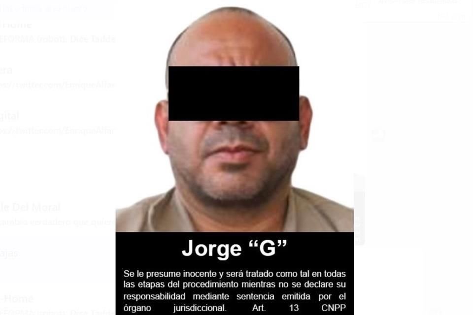 Jorge Iván Gastélum Ávila fue entregado este domingo en instalaciones de la FGR en el Aeropuerto Internacional de la CDMX.