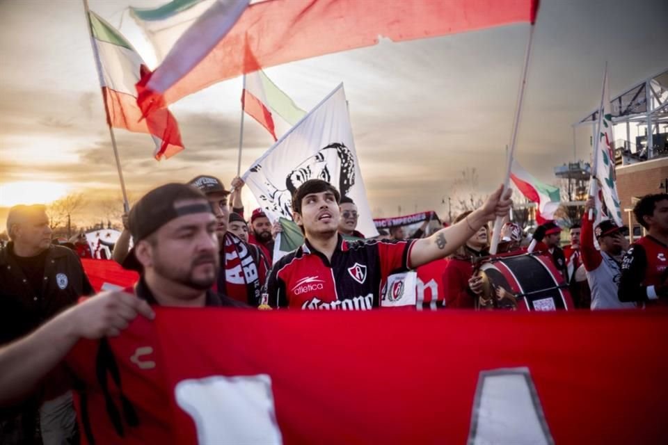 La Fiel no dejó solo al Atlas en Filadelfia.