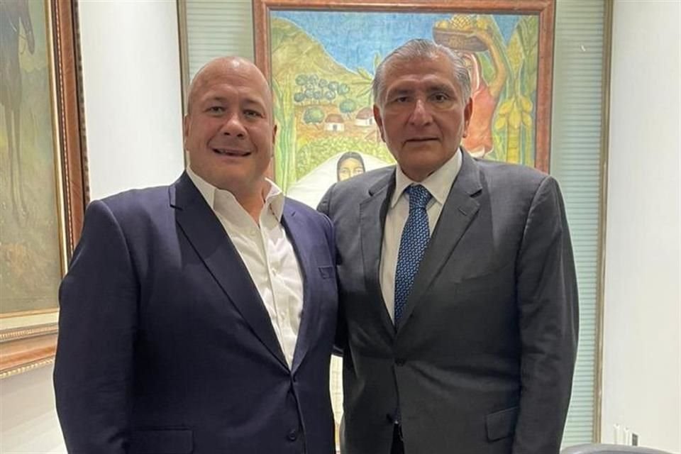 La reunión entre el Gobernador Enrique Alfaro y  Adán Augusto tuvo lugar en Ciudad de México.