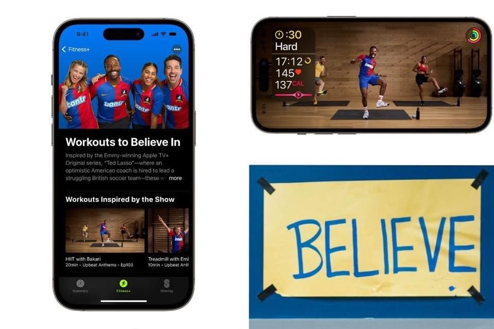 Apple Fitness+ recibió nuevos entrenamientos inspirados en la serie 'Ted Lasso', los cuales te pondrán a mover con jugadas de futbol.