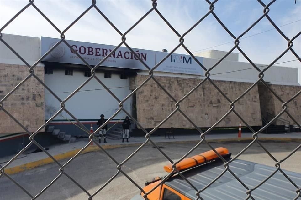 Estación migratoria de Ciudad Juárez, Chihuahua, donde murieron 40 migrantes.