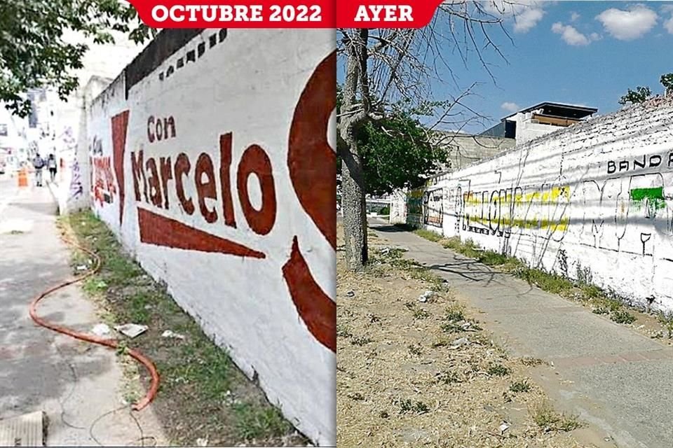 Donde hubo propaganda de las corcholatas presidenciales de Morena, vuelve la publicidad para bailes y conciertos, según documentó MURAL.