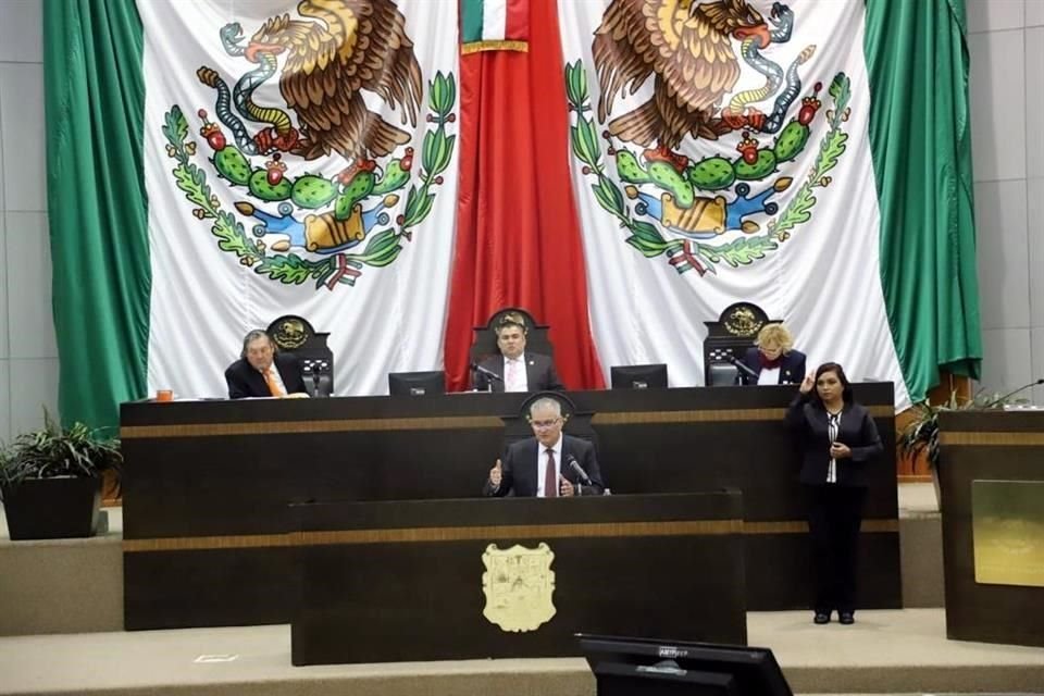 Vicente Joel Hernández compareció ante el Congreso de Tamaulipas como parte de la glosa por el Primer Informe de Gobierno.