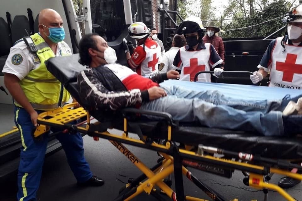 Los heridos fueron trasladados de la zona por equipos de La Cruz Roja, el ERUM y Protección Civil de Cuajimalpa.