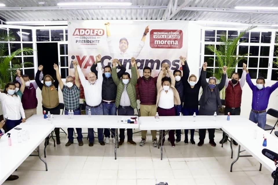 De acuerdo con Adolfo Cerqueda, candidato de la coalición Juntos Haremos, ganó la elección en Neza por margen de 21 mil votos sobre Juan Zepeda.