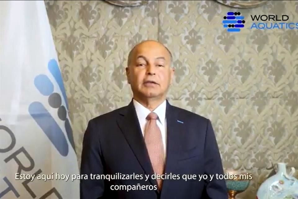 A través de un video, Husain Al Musallam, presidente de World Aquatics, mostró su respaldo a los atletas mexicanos.