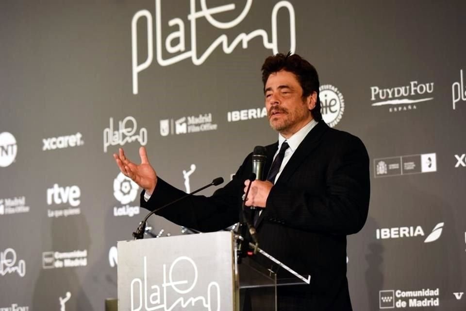 Benicio del Toro elogió al cine mexicano y sus resultados, en la víspera de  recibir el Premio Platino de Honor.