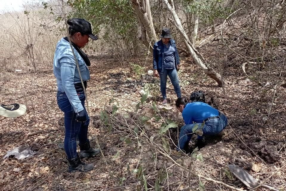 Dos colectivos estatales de búsqueda participaron en los trabajos de exhumación.