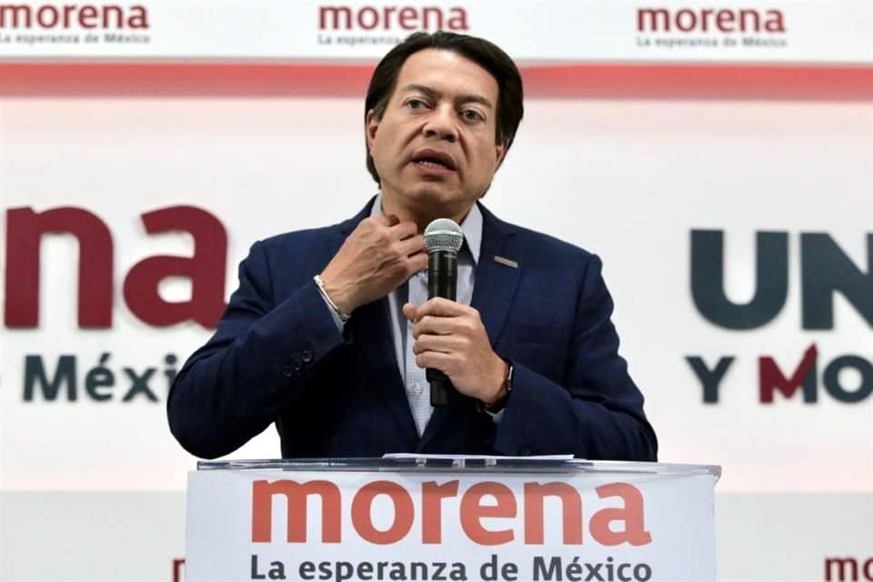 El Presidente Nacional de Morena, Mario Delgado.