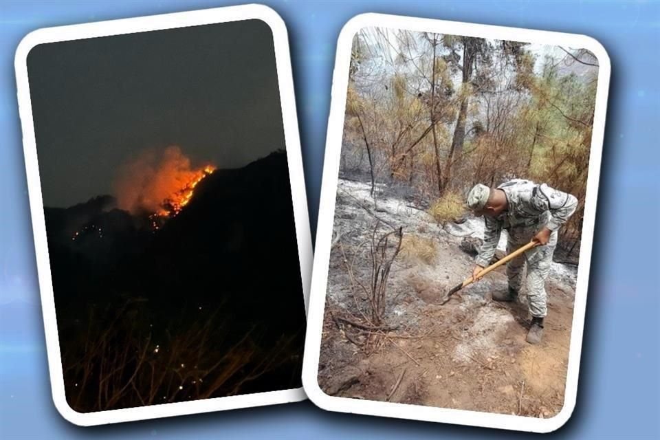 El incendio se desató en lo límites de los municipios de Tepoztlán y Tlayacapan, Morelos.