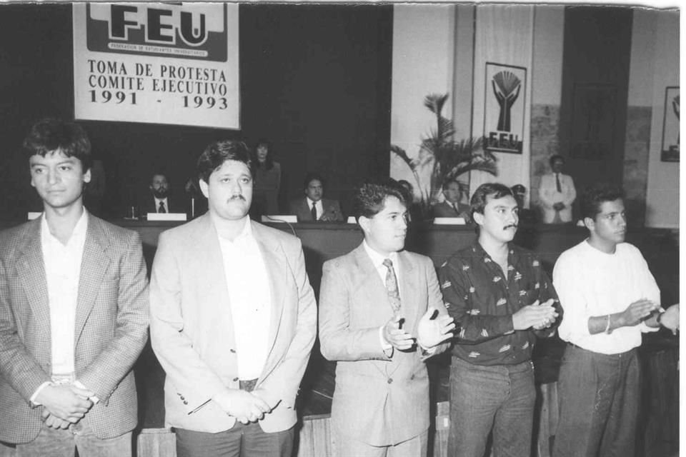 Primer Comité de la FEU, en 1991.