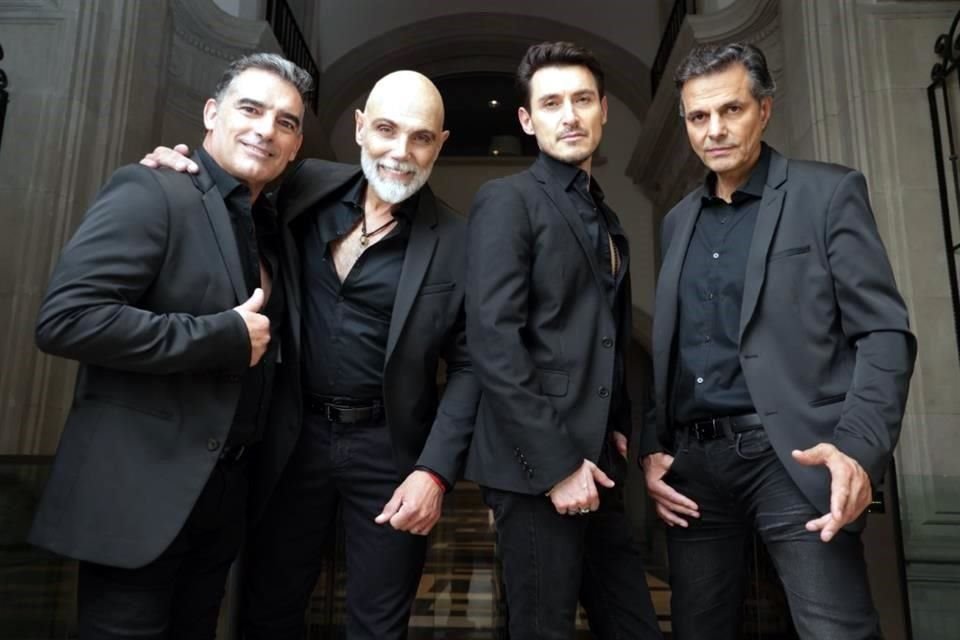Chao (izq. a der.), Manuel Landeta, Pablo Monsar y Agustín Arana ofrecerán su show esta noche en el Auditorio Cumbres.