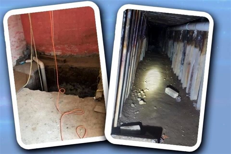 Este tercer túnel para robar combustible fue hallado en una vivienda de la Colonia Francisco I. Madero, en el Municipio de Cuautepec, Hidalgo.