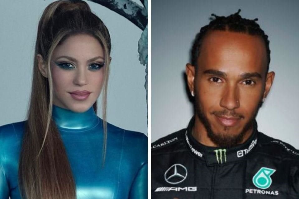 Shakira fue captada en un restaurante junto al piloto Lewis Hamilton en Miami.