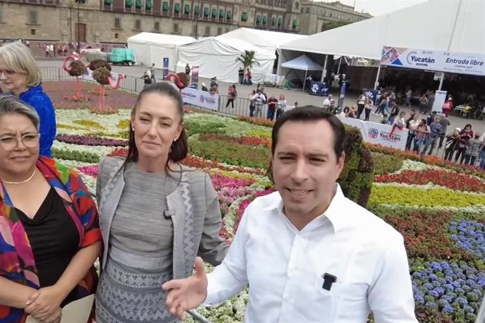 La Jefa de Gobierno, Claudia Sheinbaum, y el Gobernador de Yucatán, Mauricio Vila, inauguraron la exposición con muestras gastronómicas, artesanales y culturales de esa entidad.