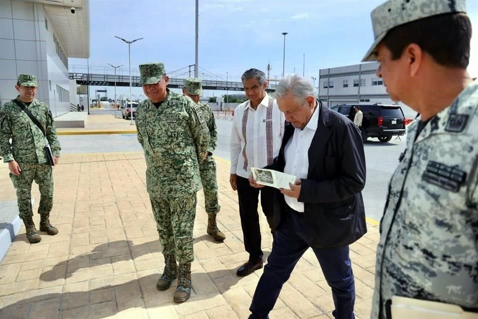 El Presidente López Obrador realizó el fin de semana una gira de supervisión del proyecto de las instalaciones de la Aduana de Reynosa.