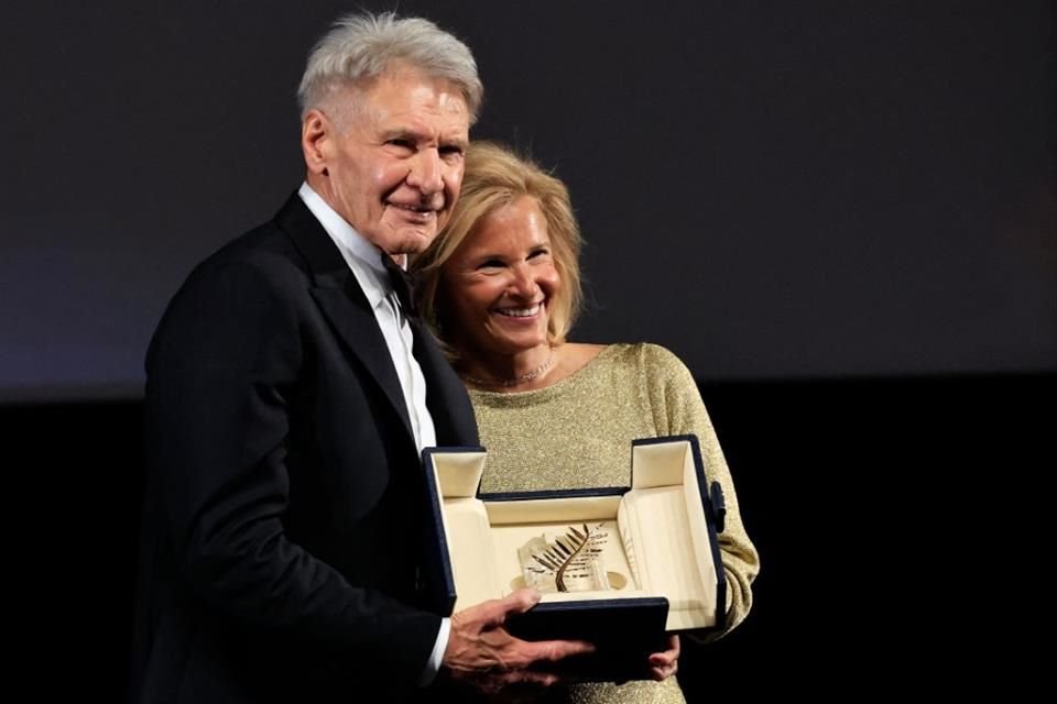 El actor Harrison Ford fue homenajeado en el Festival de Cine de Cannes con la Palma de Oro Honorífica.