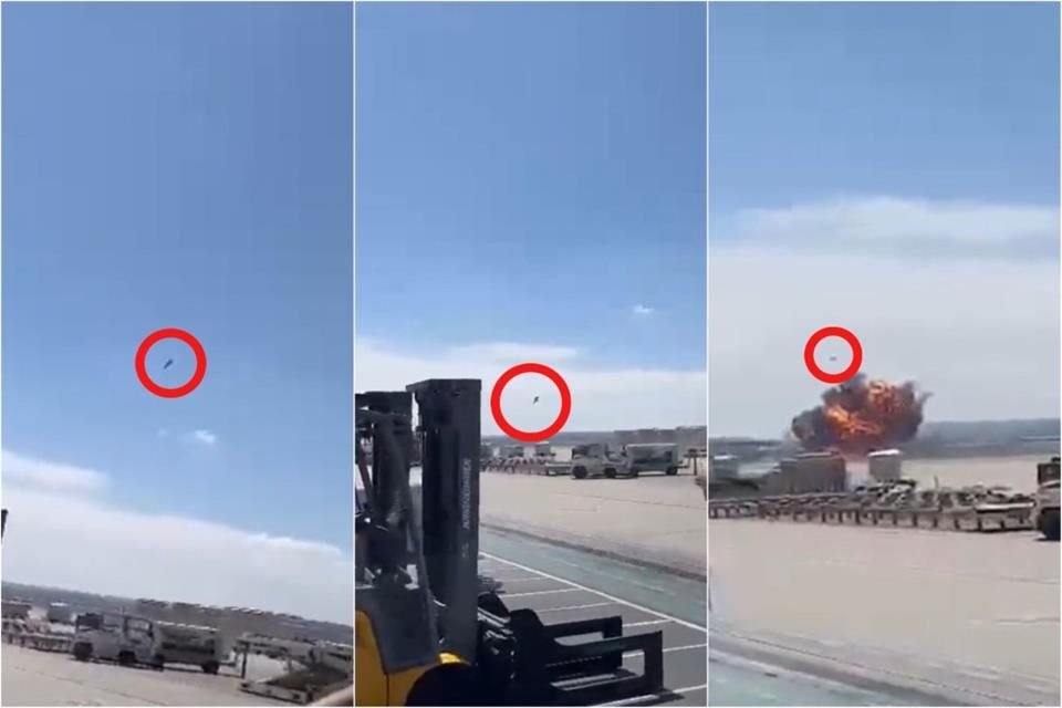 El avión de combate se desplomó en zona de la base militar aérea de Zaragoza.