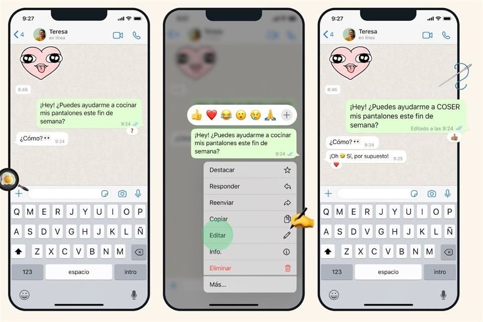 WhatsApp permitirá a las personas editar mensajes luego de haberlos enviado.