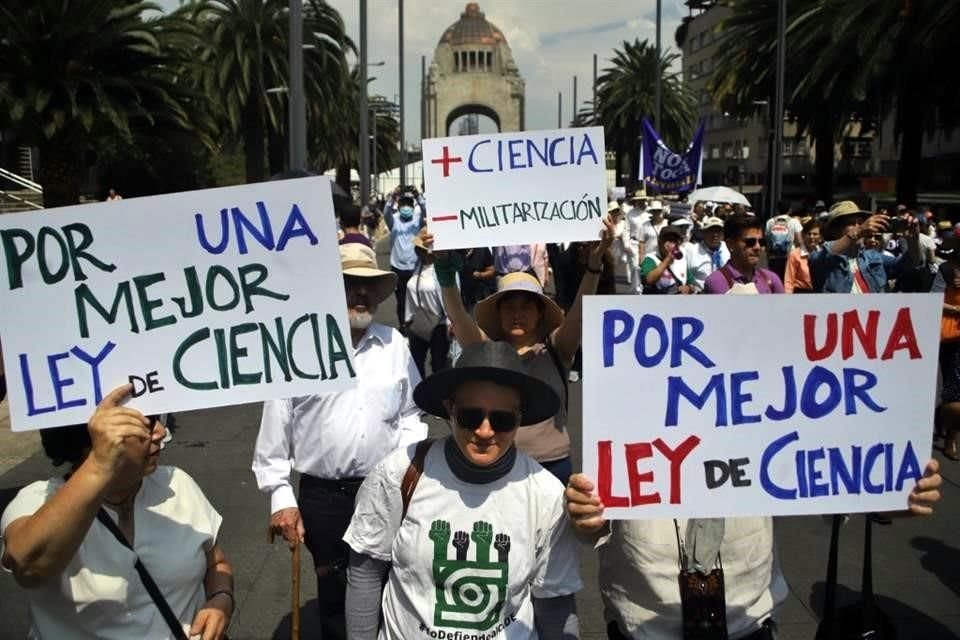 Integrantes de la Facultad de Ciencias de la UNAM convocaron a movilizarse en favor de la SCJN y en contra de la nueva Ley General en materia de Humanidades, Ciencias, Tecnologas e Innovacin.