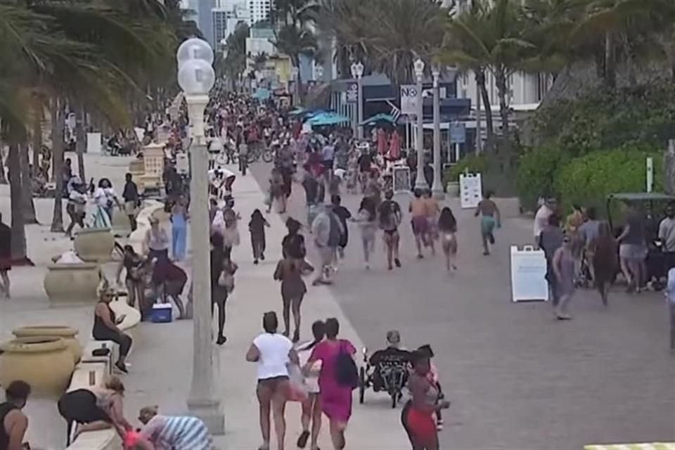 Al menos siete personas, incluyendo un joven de 15 años, resultaron heridas durante un tiroteo en Hollywood Beach, Florida.