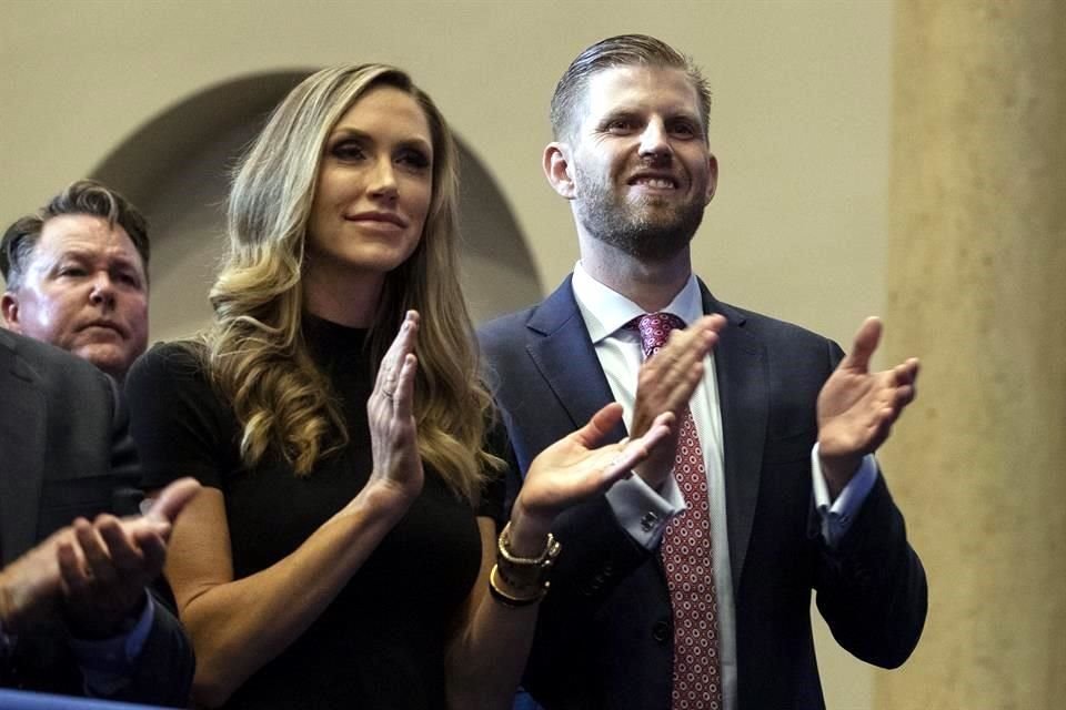 Lara Yunaska, esposa de Eric Trump, es ahora comentarista en el programa 'Fox & Friends'.