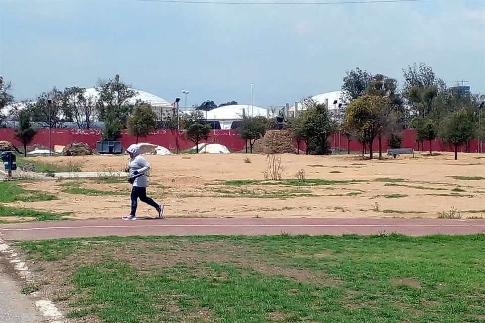 La zonas que lucen mayor descuido han sido cubiertas con tepetate y tezontle