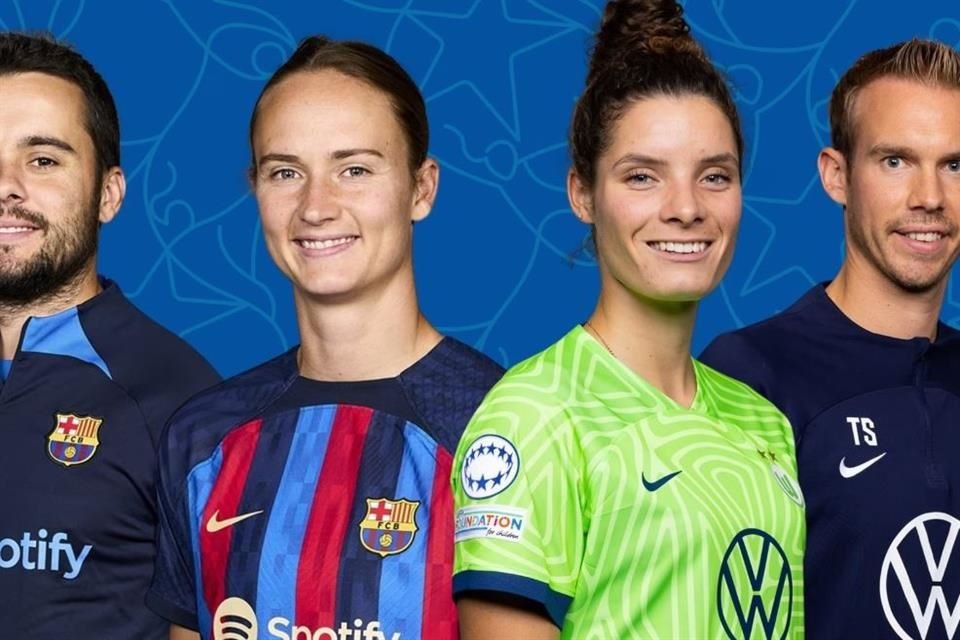 Barcelona y Wolfsburg pelearán por la Champions Femenil.