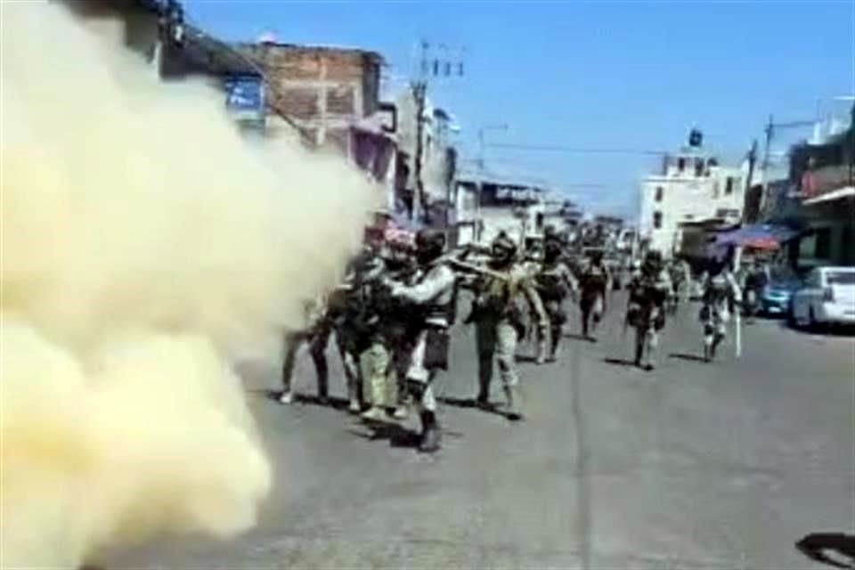 El día del enfrentamiento entre civiles y Guardia Nacional. 