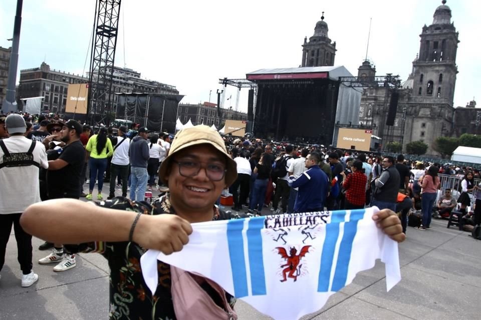 De Argentina para México, la banda causó emoción a sus fieles seguidores.