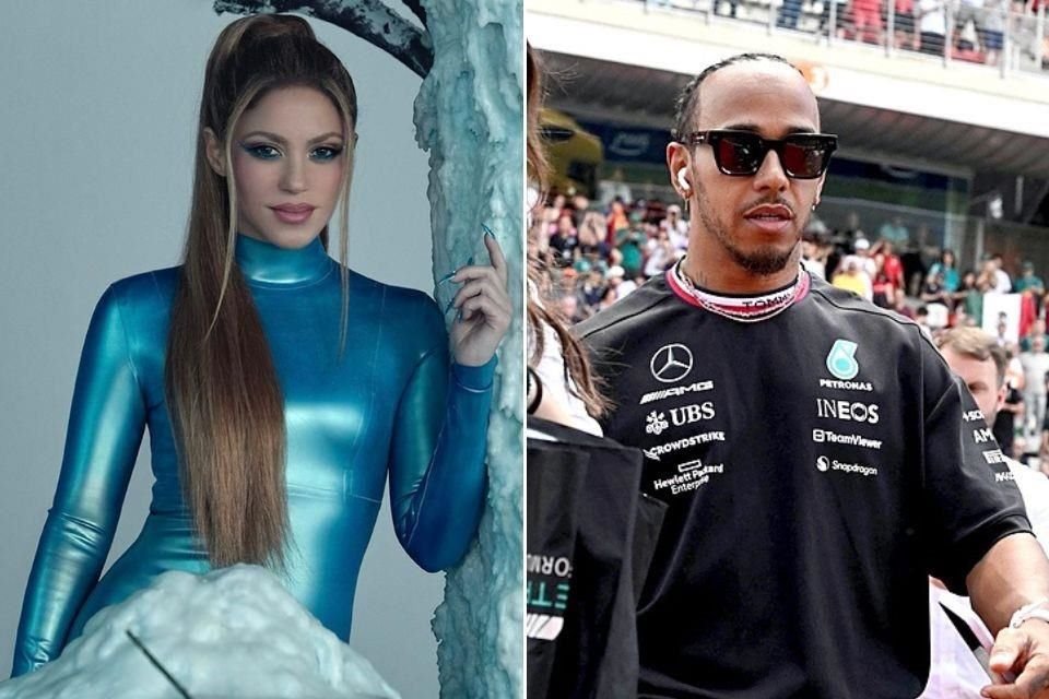 Shakira y Lewis Hamilton reavivaron rumores de romance durante el GP de España, donde la cantante apoyó al piloto desde la primera fila.