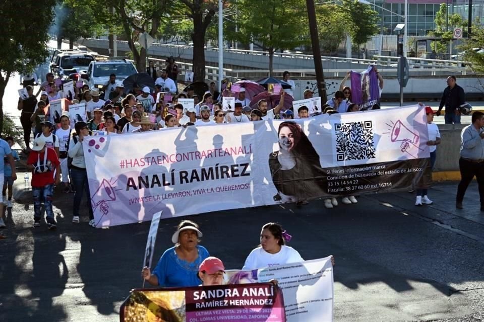 La manifestación no tuvo incidentes con la autoridad.