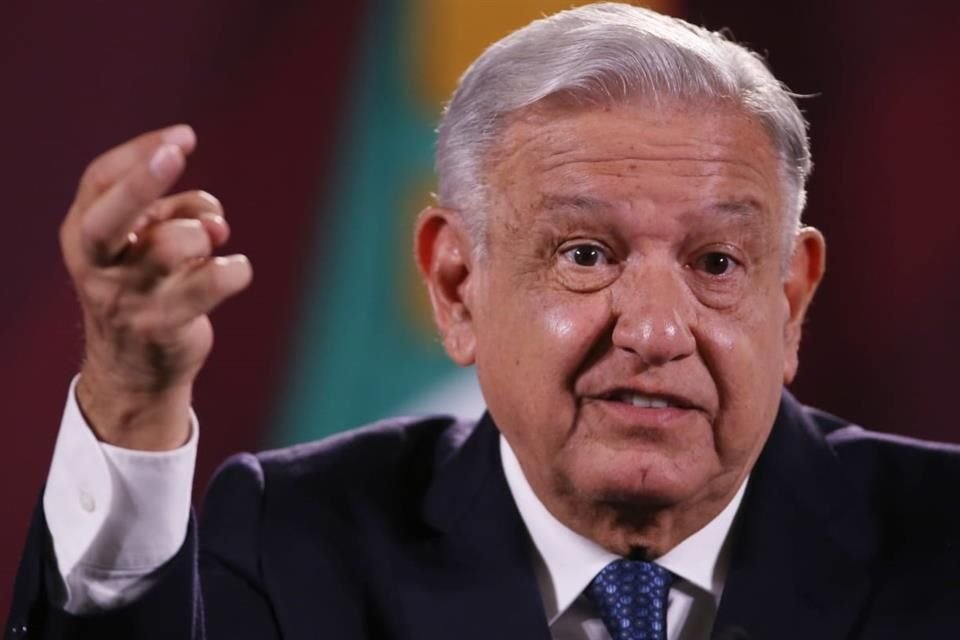 El Presidente Andrés Manuel López Obrador en conferencia de prensa.