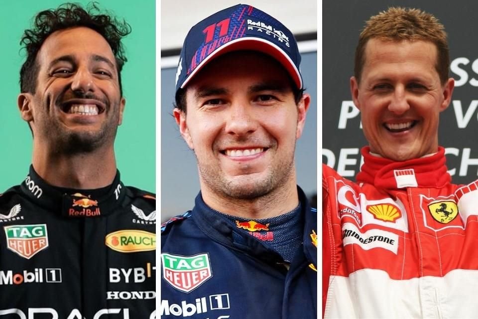 Sergio Pérez ya es el noveno piloto con más puntos en la historia de F1, tras superar a Daniel Ricciardo; el siguiente es Michael Schumacher