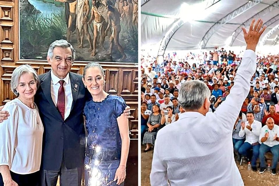 Diversos gobernadores y funcionarios morenistas mostraron apoyo a las aspiraciones presidenciales de Claudia Sheinbaum y Adán Augusto López.