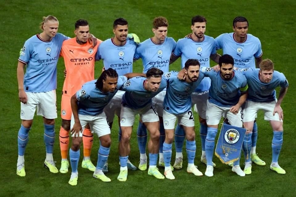 El cuadro titular del Manchester City.