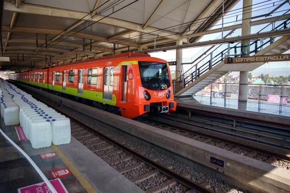 Realizan pruebas de carga en tramo elevado de la Línea 12.