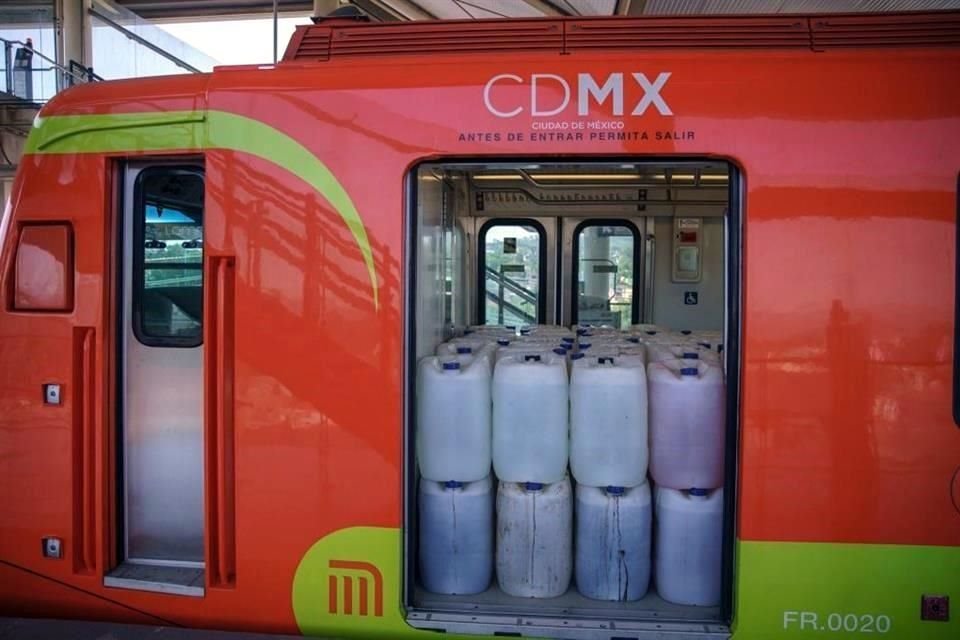 Realizan pruebas de carga en tramo elevado de la Línea 12.