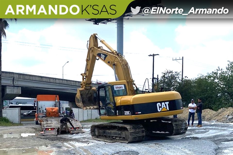 Desde hace poco menos de un mes acaban de iniciar con las labores de excavación.