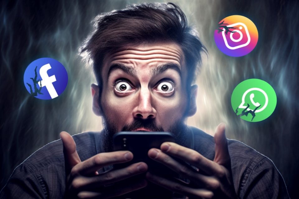 WhatsApp no está permitiendo mandar archivos multimedia, mientras que Facebook e Instagram no cargan de manera óptima, reportaron usuarios.