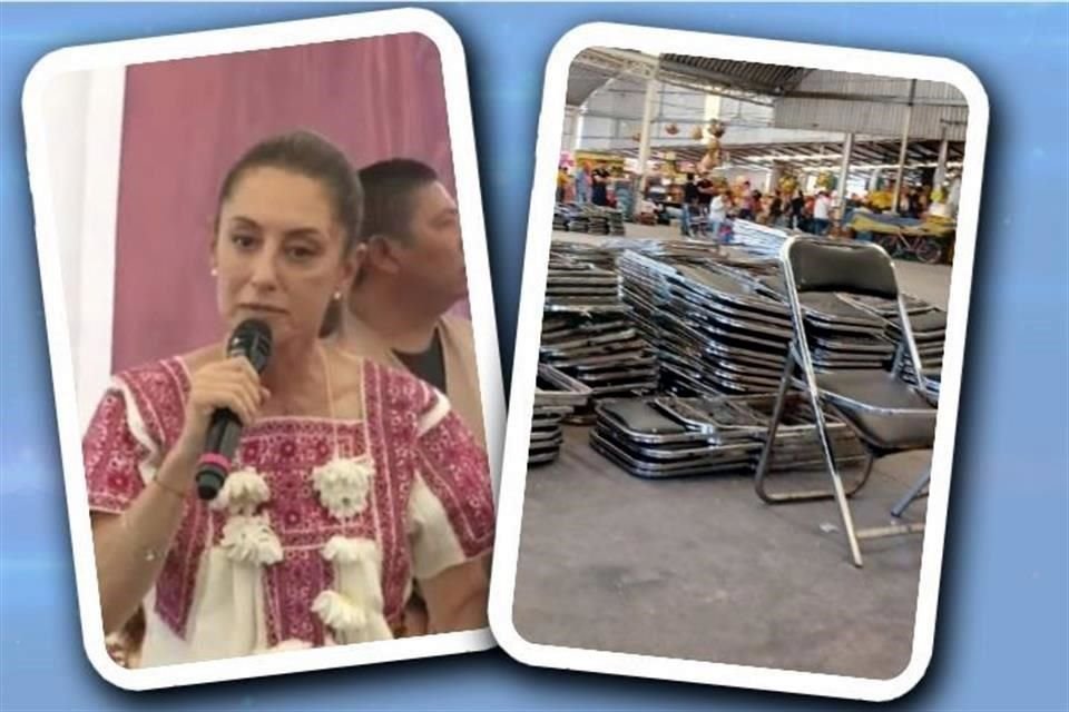 En un evento en Zacatelco, Tlaxcala, donde tuvieron que quitar decenas de sillas, la ex Jefa de Gobierno Claudia Sheinbaum criticó a ex Presidentes.