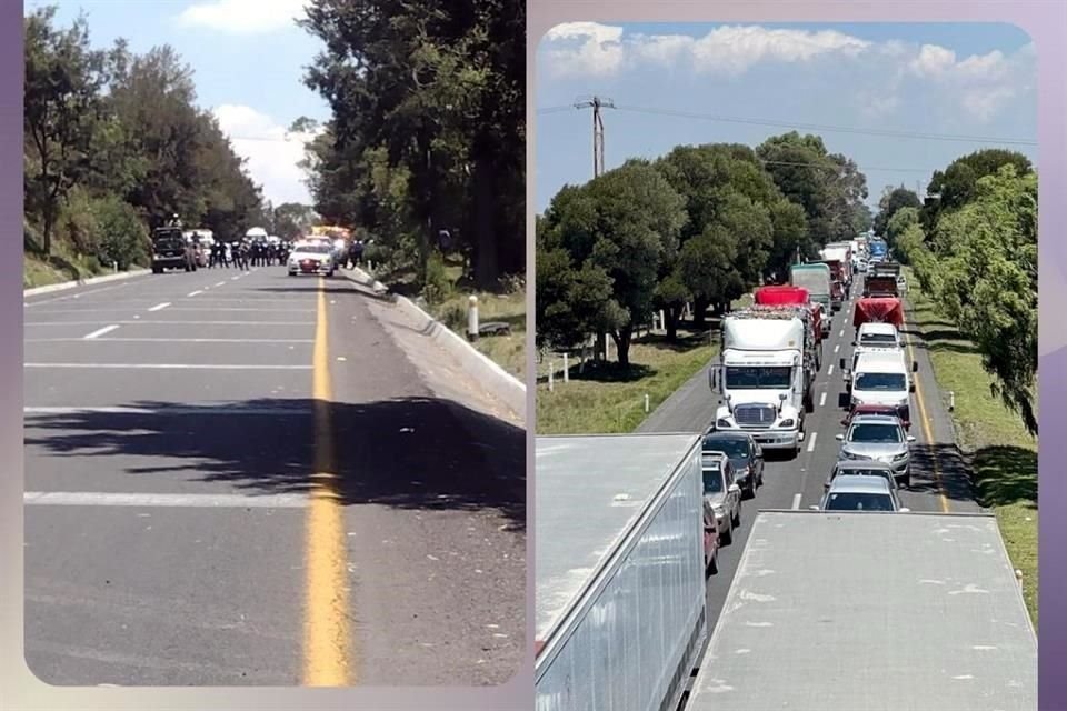 El enfrentamiento derivó en un cierre de la autopista Toluca- Atlacomulco por al menos dos horas.