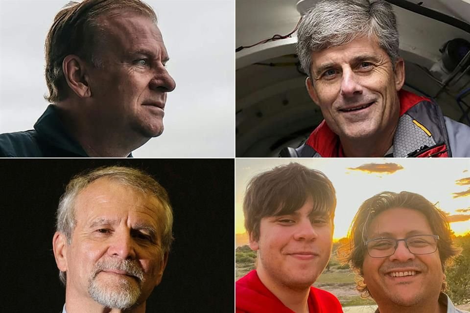 La empresa OceanGate Expeditions lamentó la muerte de la tripulación del sumergible Titán:  Stockton Rush, Shahzada Dawood y su hijo Suleman Dawood, Hamish Harding y Paul-Henri Nargeolet.